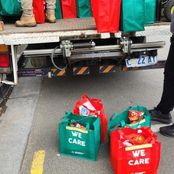 loading the pack of donations loading the pack of donations
